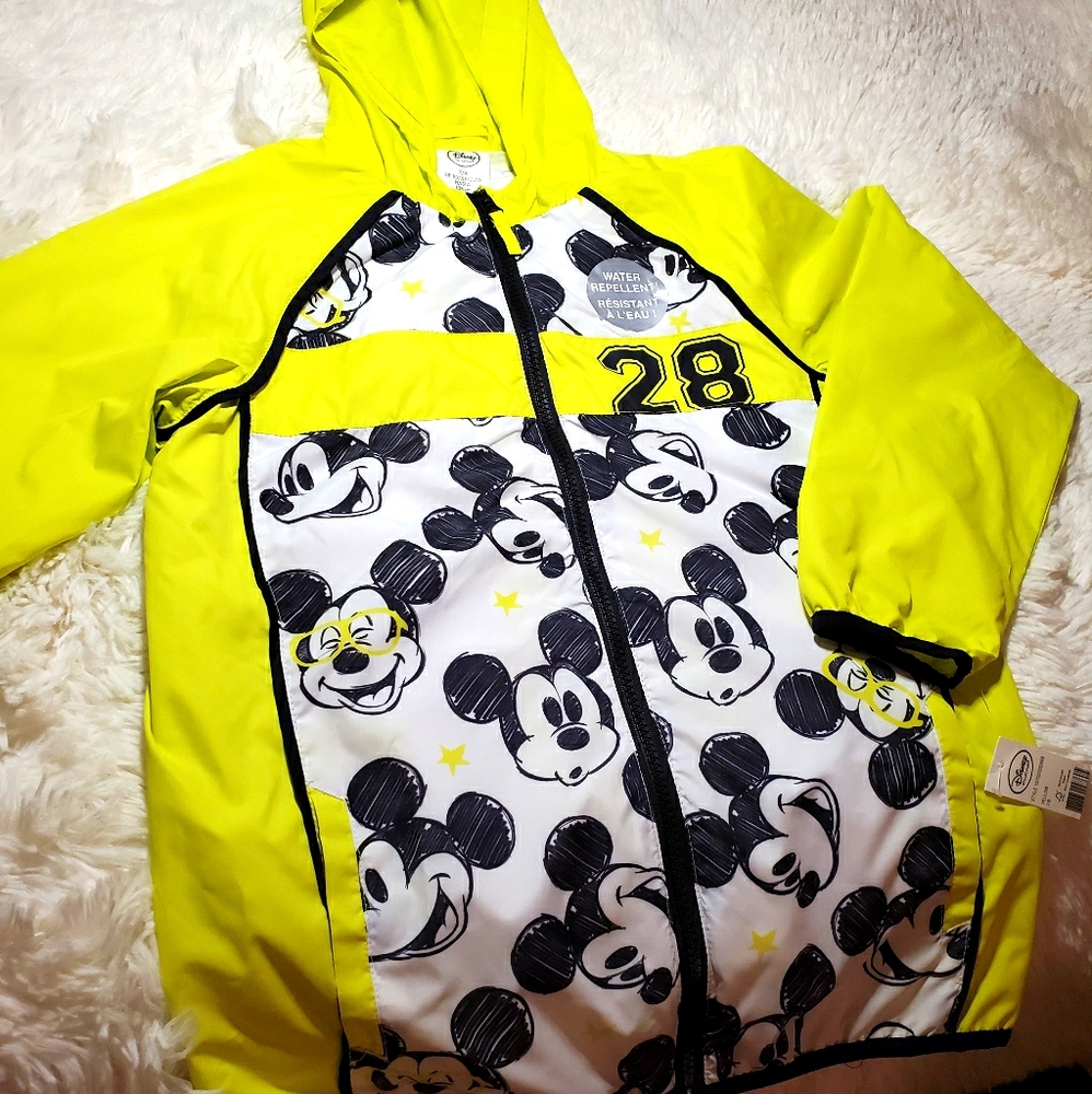 Disney Mickey Mouse Rain Jacket coat New